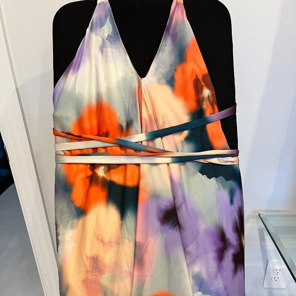 Especia Alejandra Maxi Halter Dress Sz Small - Picture 8 of 9